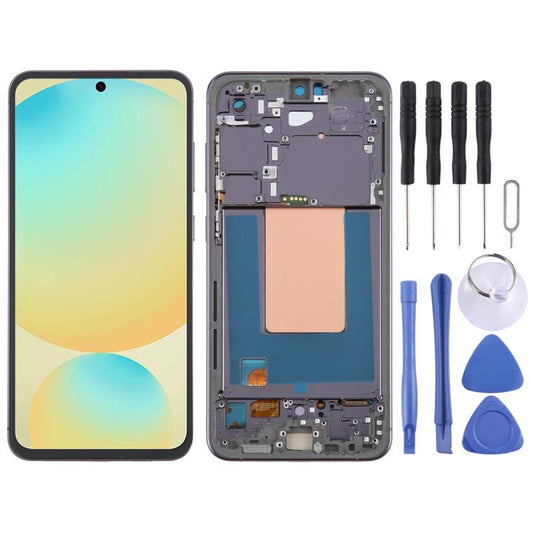 Pour Samsung Galaxy S24 FE SM-S721B Écran LCD OLED avec numériseur et châssis complet, Pour Samsung Galaxy S24 FE