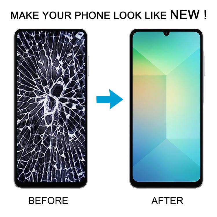 For Samsung Galaxy A06 5G LCD Screen Digitizer Full Assembly with Frame, For Samsung Galaxy A06 5G