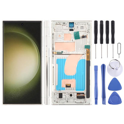 For Samsung Galaxy S23 Ultra SM-S918B 6.72 inch TFT LCD Screen Digitizer Full Assembly with Frame, Not Supporting Fingerprint Identification