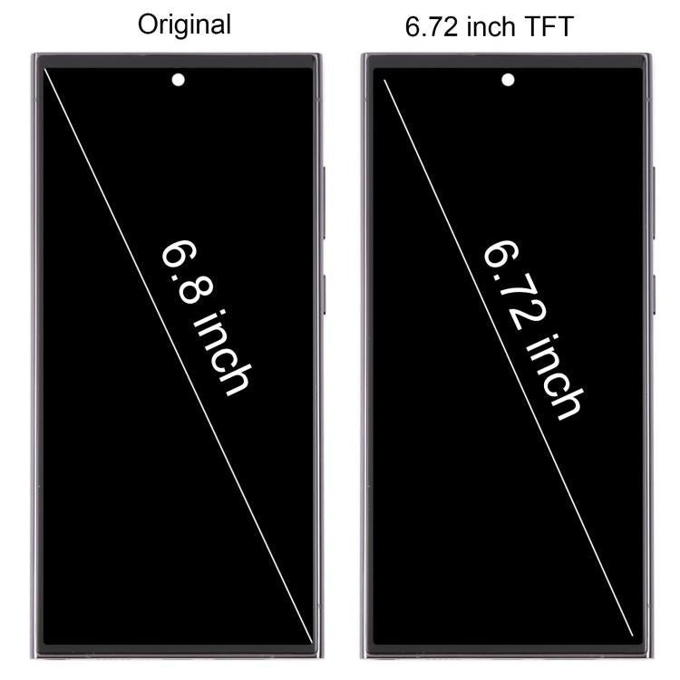 For Samsung Galaxy S23 Ultra SM-S918B 6.72 inch TFT LCD Screen Digitizer Full Assembly with Frame, Not Supporting Fingerprint Identification, For Samsung Galaxy S23 Ultra SM-S918B 6.72 inch(Not Fingerprint)
