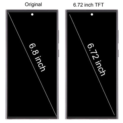 For Samsung Galaxy S23 Ultra SM-S918B 6.72 inch TFT LCD Screen Digitizer Full Assembly with Frame, Not Supporting Fingerprint Identification, For Samsung Galaxy S23 Ultra SM-S918B 6.72 inch(Not Fingerprint)