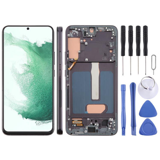 Pour Samsung Galaxy S22+ SM-S906B Écran LCD TFT de 6,43 pouces Numériseur Assemblage Complet avec Cadre, Ne Supporte Pas l'Identification d'Empreintes Digitales, Pour Samsung Galaxy S22+ SM-S906B 6,43 pouces (Sans Empreinte Digitale)