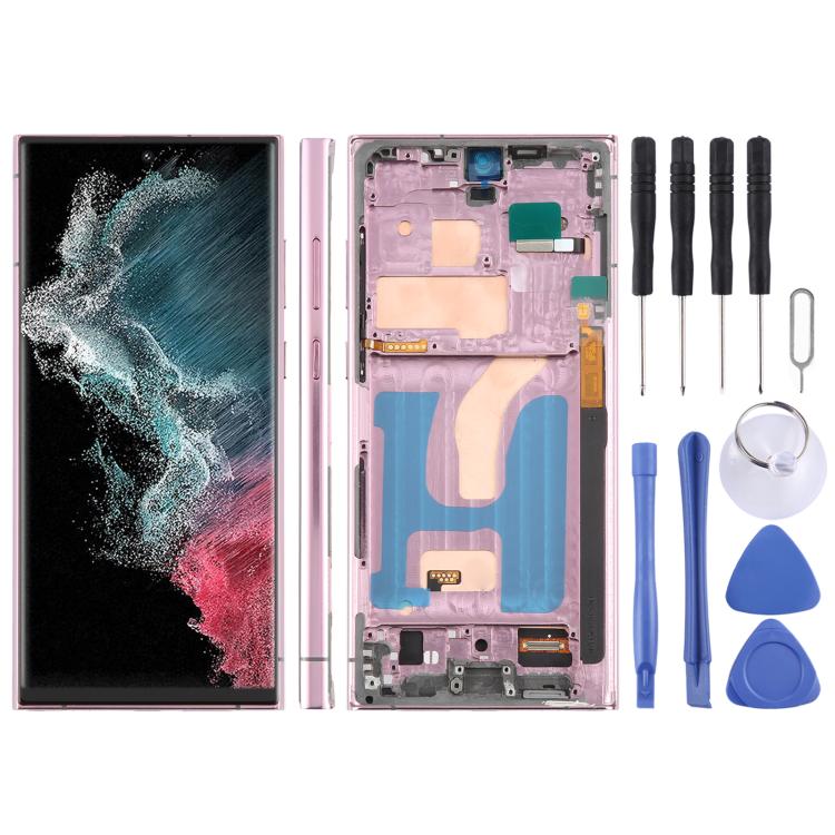 For Samsung Galaxy S22 Ultra SM-S908B 6.72 inch TFT LCD Screen Digitizer Full Assembly with Frame, Not Supporting Fingerprint Identification, For Samsung Galaxy S22 Ultra SM-S908B 6.72 inch(Not Fingerprint)