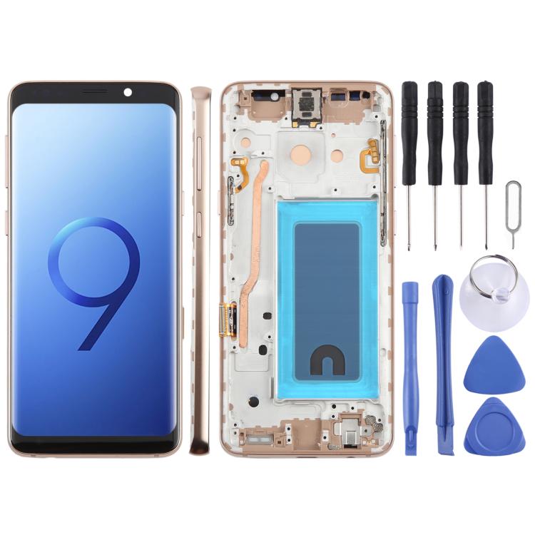For Samsung Galaxy S9 SM-G960F 5.7 inch TFT LCD Screen Digitizer Full Assembly with Frame