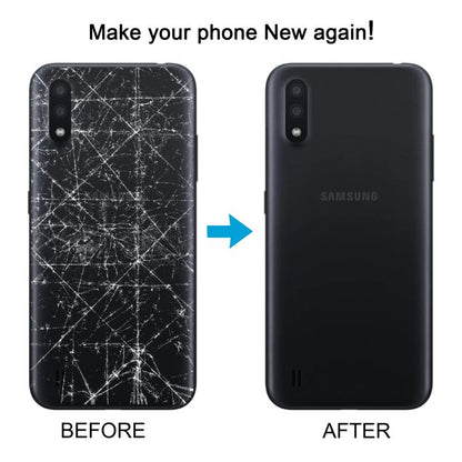 For Samsung Galaxy A01 SM-A015F Battery Back Cover with Camera Lens Cover