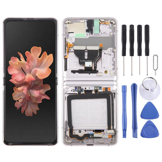 For Samsung Galaxy Z Flip 5G SM-F707 LCD Screen Digitizer Full Assembly with Frame