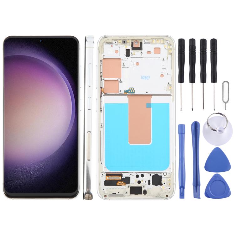 For Samsung Galaxy S23 SM-S911U US Version TFT LCD Screen Digitizer Full Assembly with Frame, For Samsung Galaxy S23 SM-S911U US Version