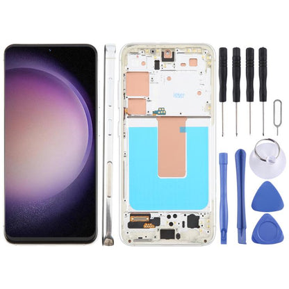 For Samsung Galaxy S23 SM-S911U US Version TFT LCD Screen Digitizer Full Assembly with Frame, For Samsung Galaxy S23 SM-S911U US Version