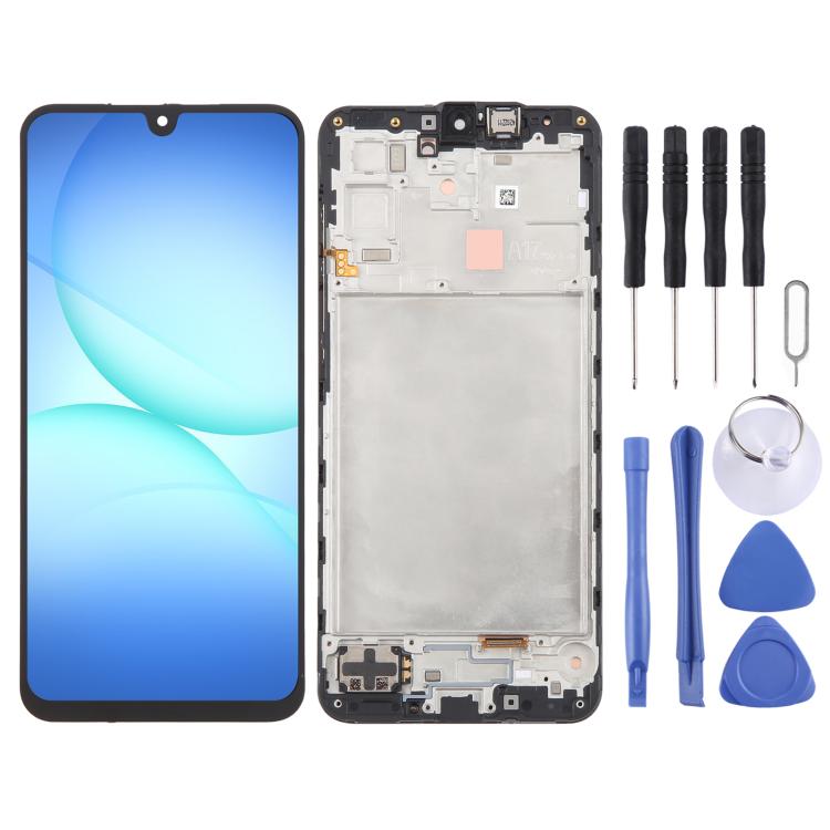 For Samsung Galaxy A17 4G SM-A175 Original LCD Screen Digitizer Full Assembly with Frame, For Samsung Galaxy A17 4G(Original)