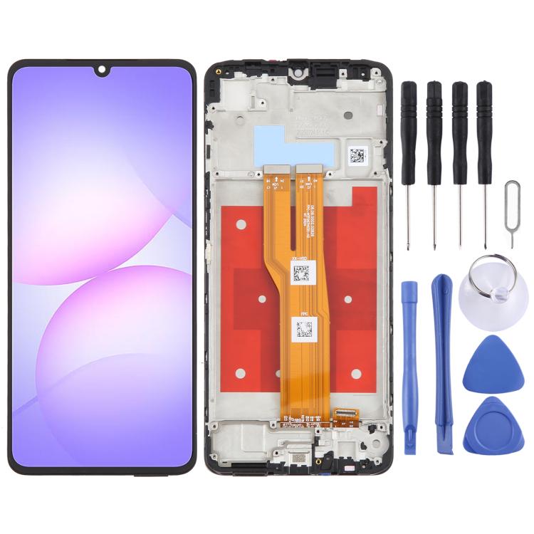 For Samsung Galaxy A07 4G SM-A075F Original LCD Screen Digitizer Full Assembly with Frame, For Samsung Galaxy A07 4G(Original)