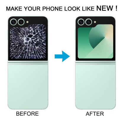 For Samsung Galaxy Z Flip6 SM-F741B Original LCD Secondary Screen Digitizer Full Assembly with Camera Lens Cover