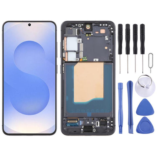 Pour Samsung Galaxy S25 SM-S931B Écran LCD d'origine numériseur assemblage complet avec châssis, Pour Samsung Galaxy S25 (Original)