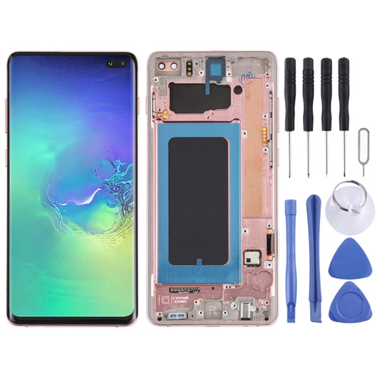 LCD-Display und Digitizer Vollmontage mit Rahmen für Samsung Galaxy S10+, Für Samsung Galaxy S10+