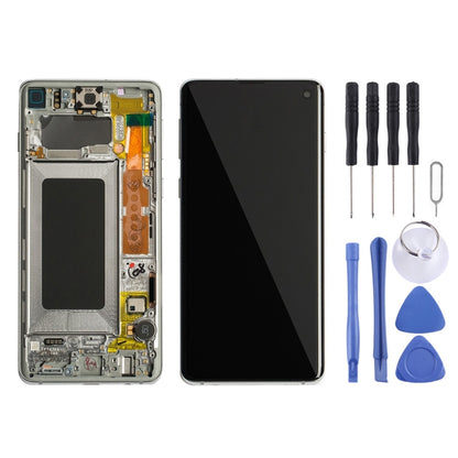 LCD Screen and Digitizer Full Assembly with Frame for Galaxy S10 4G