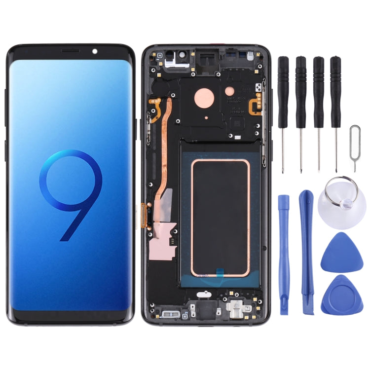 Écran LCD Super AMOLED avec châssis pour Galaxy S9+ / G965F / G965F / DS / G965U / G965W / G9650, Samsung Galaxy S9+ (cadre), Galaxy S9+