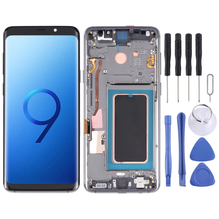 Écran LCD Super AMOLED avec châssis pour Galaxy S9+ / G965F / G965F / DS / G965U / G965W / G9650, Samsung Galaxy S9+ (cadre), Galaxy S9+