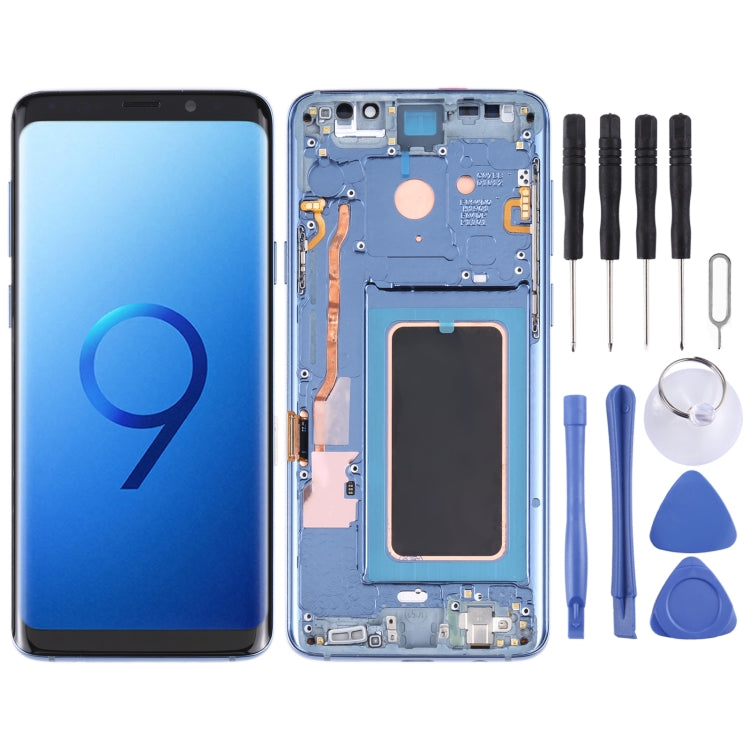 Écran LCD Super AMOLED avec châssis pour Galaxy S9+ / G965F / G965F / DS / G965U / G965W / G9650, Samsung Galaxy S9+ (cadre), Galaxy S9+