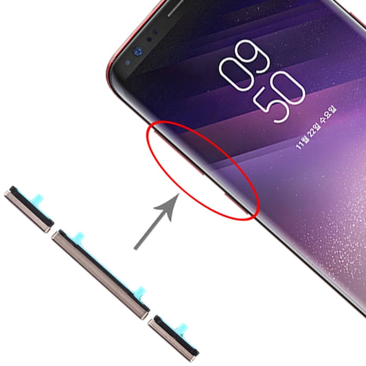 For Galaxy S8 / Galaxy S8+ 10 Set Side Keys, For Galaxy S8 / S8+, For Samsung Galaxy S8 / S8+, For Galaxy S8 / S8+ (Pink)
