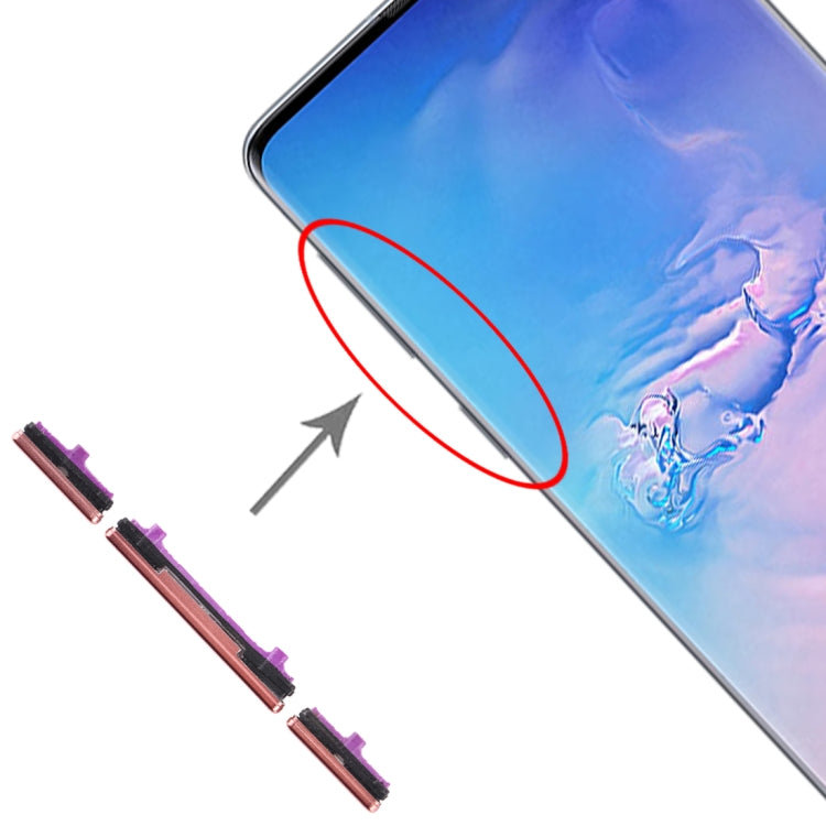 Für Galaxy S10 / Galaxy S10+ 10er-Set Seitenknöpfe, Für Galaxy S10 / S10+, Für Samsung Galaxy S10 / S10+, Für Galaxy S10 / S10+ (Grün), Für Galaxy S10 / S10+ (Pink)