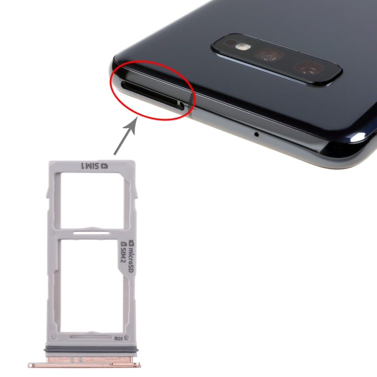 Für Galaxy S10+ / S10 / S10e SIM-Kartenfach + SIM-Kartenfach / Micro SD-Kartenfach, Für Samsung Galaxy S10+(Dual), Für Galaxy S10+(Dual-SIM), Für Samsung Galaxy S10+(Dual), Für Galaxy S10+(2 SIM), Für Galaxy S10+(Dual-SIM)