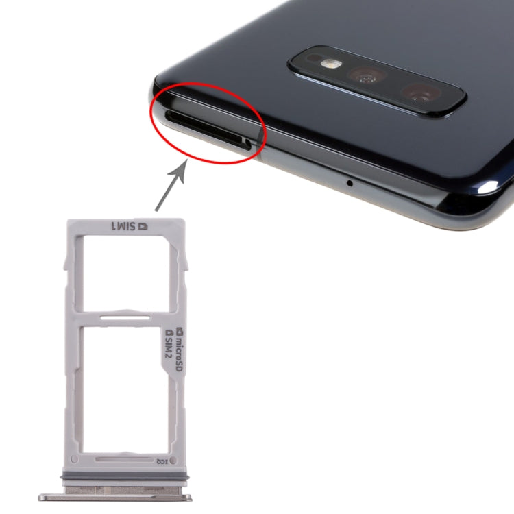 Für Galaxy S10+ / S10 / S10e SIM-Kartenfach + SIM-Kartenfach / Micro SD-Kartenfach, Für Samsung Galaxy S10+(Dual), Für Galaxy S10+(Dual-SIM), Für Samsung Galaxy S10+(Dual), Für Galaxy S10+(2 SIM), Für Galaxy S10+(Dual-SIM)