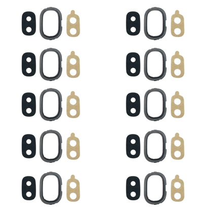 For Galaxy J4, J400F/DS, J400G/DS 10pcs Back Camera Bezel with Lens Cover & Adhesive