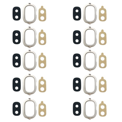 For Galaxy J4, J400F/DS, J400G/DS 10pcs Back Camera Bezel with Lens Cover & Adhesive