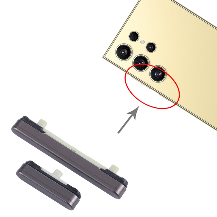 For Samsung Galaxy S24 Ultra SM-S928B 10pcs Original Power Button and Volume Control Button, For Samsung Galaxy S24 Ultra