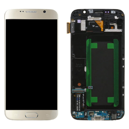 Écran LCD et numériseur d'origine avec châssis pour Samsung Galaxy S6 SM-G920F