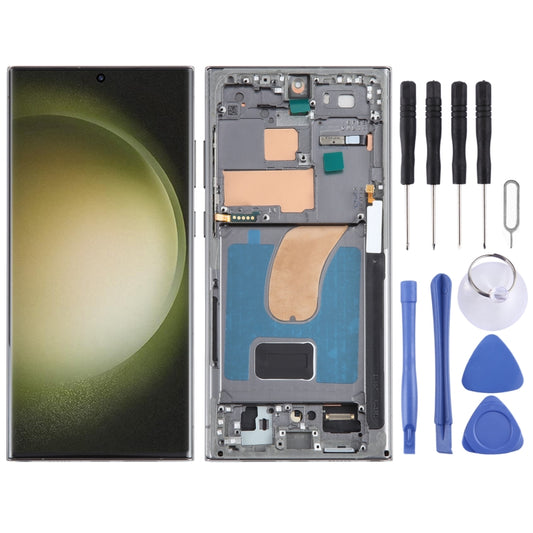 Écran LCD d'origine complet avec châssis pour Samsung Galaxy S23 Ultra SM-S918B (édition UE)