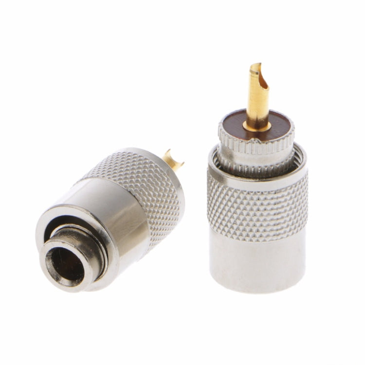 10 connecteurs UHF mâles PL-259 à souder pour câble coaxial RG8X