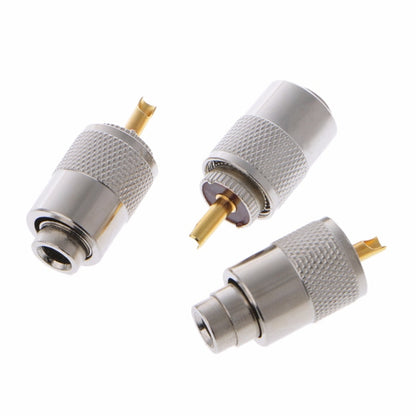 10 connecteurs UHF mâles PL-259 à souder pour câble coaxial RG8X