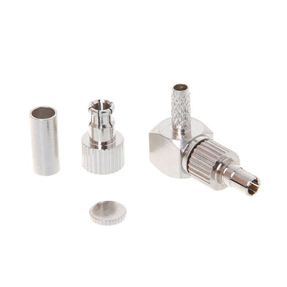 2-in-1 TS9 / CRC9 Stecker Rechtwinkliger HF-Koaxialkartenstecker für RG174 / 178 / 316 LMR100