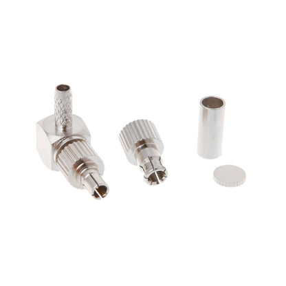 2-in-1 TS9 / CRC9 Stecker Rechtwinkliger HF-Koaxialkartenstecker für RG174 / 178 / 316 LMR100