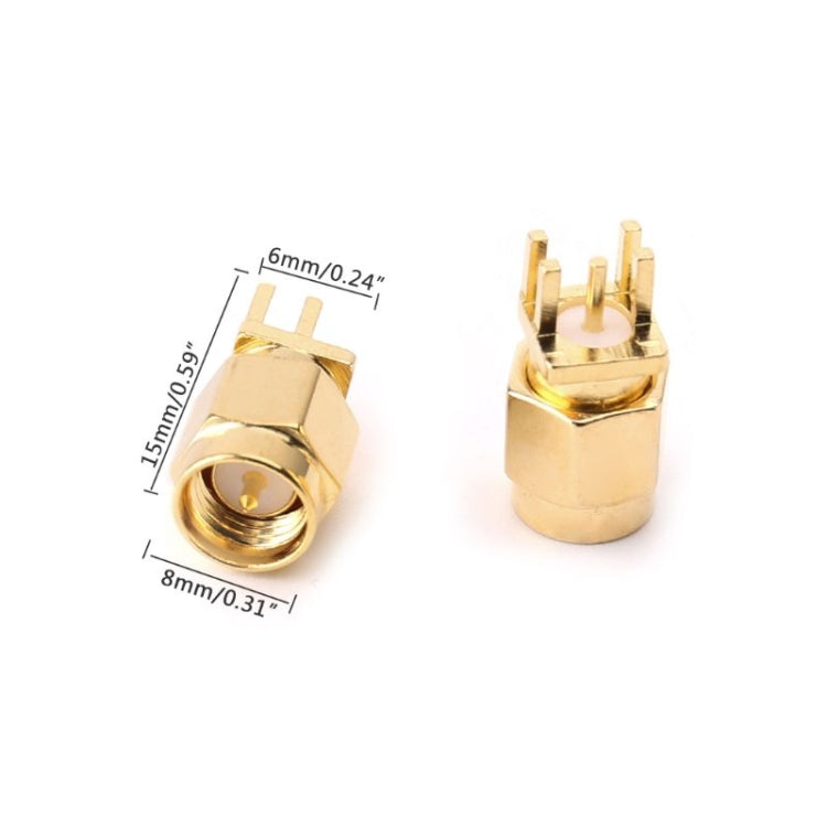 10 connecteurs RF femelles SMA 1,6 mm à clip de montage sur CI