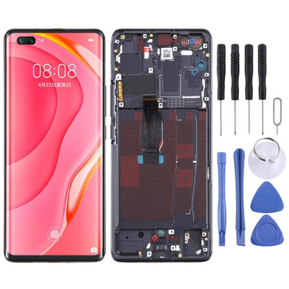 LCD-Bildschirm und Digitizer-Komplettbaugruppe mit Rahmen für Huawei Nova 7 Pro 5G, für Huawei Nova 7 Pro 5G (Original), für Huawei Nova 7 Pro 5G