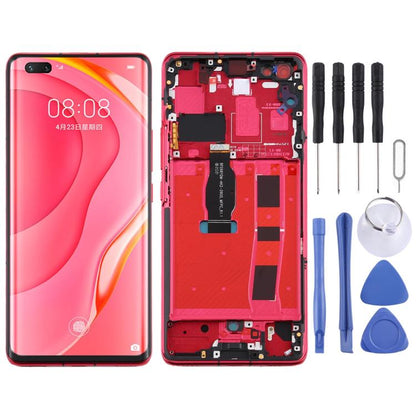 LCD-Bildschirm und Digitizer-Komplettbaugruppe mit Rahmen für Huawei Nova 7 Pro 5G, für Huawei Nova 7 Pro 5G (Original), für Huawei Nova 7 Pro 5G