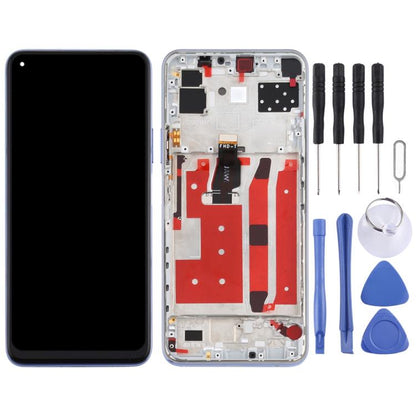 LCD Screen and Digitizer Full Assembly with Frame for Huawei Nova 7 SE, For Huawei Nova 7 SE