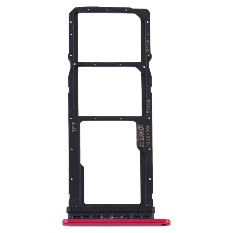 SIM Card Tray + SIM Card Tray + Micro SD Card Tray for Huawei Y7p, For Huawei Y7p