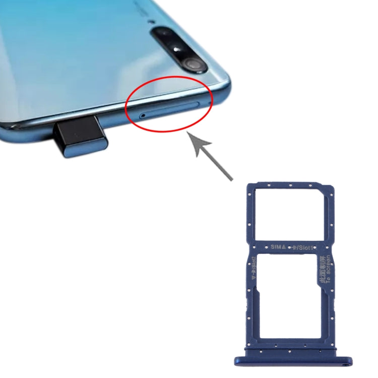 SIM Card Tray + SIM Card Tray / Micro SD Card Tray for Huawei Y9s 2020, For Huawei Y9s 2020