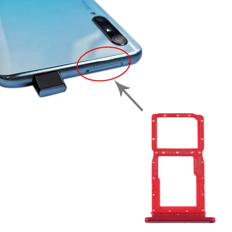SIM Card Tray + SIM Card Tray / Micro SD Card Tray for Huawei Y9s 2020, For Huawei Y9s 2020