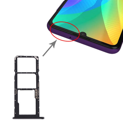 Tiroir pour carte SIM + Tiroir pour carte SIM + Tiroir pour carte Micro SD pour Huawei Y6p, Pour Huawei Y6p