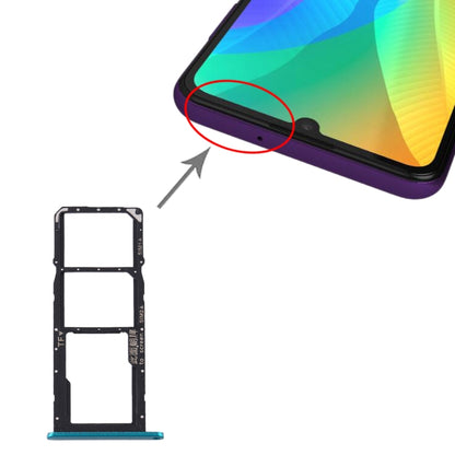 Tiroir pour carte SIM + Tiroir pour carte SIM + Tiroir pour carte Micro SD pour Huawei Y6p, Pour Huawei Y6p