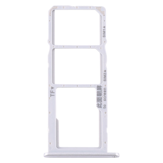 SIM Card Tray + SIM Card Tray + Micro SD Card Tray for Huawei Y6p, For Huawei Y6p