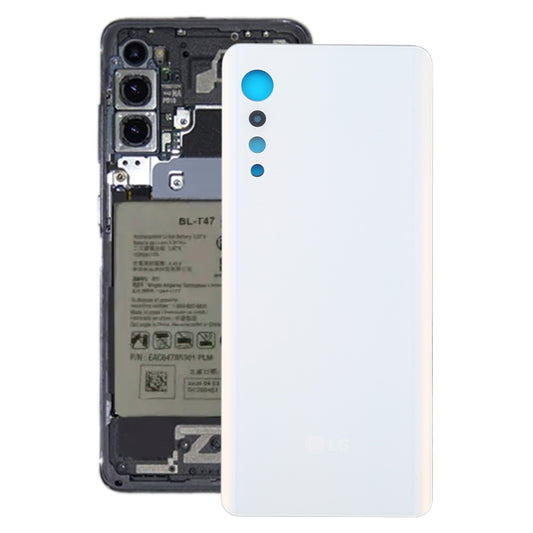 Battery Back Cover for LG Velvet LMG910EMW LM-G910EMW / Velvet 5G KR Version LM-G900N LM-G900EM, For LG Velvet KR Version, For LG Velvet (Illusion Sunset)