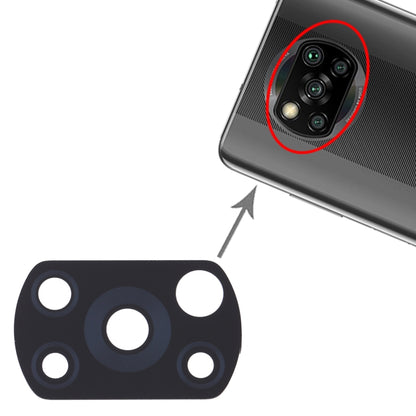 10 PCS Back Camera Lens for Xiaomi Poco X3 NFC / Poco X3 M2007J20CG M2007J20CT, For Xiaomi Poco X3 NFC