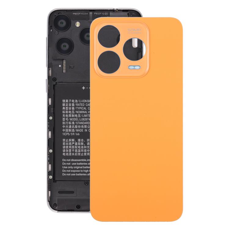 For ZTE Blade V70 Design Leather Material Battery Back Cover with Adhesive