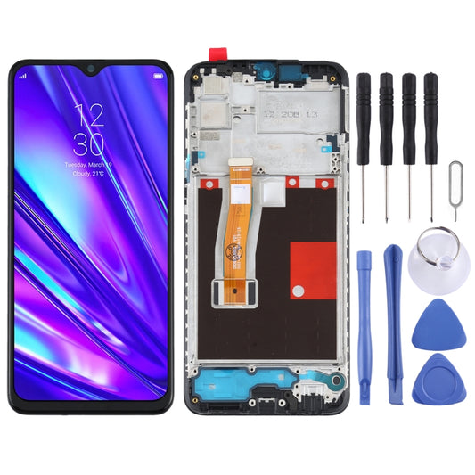 LCD Screen and Digitizer Full Assembly With Frame for OPPO Realme 5 Pro / Realme Q RMX1971, For OPPO Realme 5 Pro