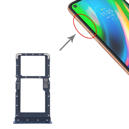 Tiroir pour carte SIM + Tiroir pour carte SIM / Tiroir pour carte Micro SD pour Motorola Moto G9 Plus XT2087-1, pour Motorola Moto G9 Plus