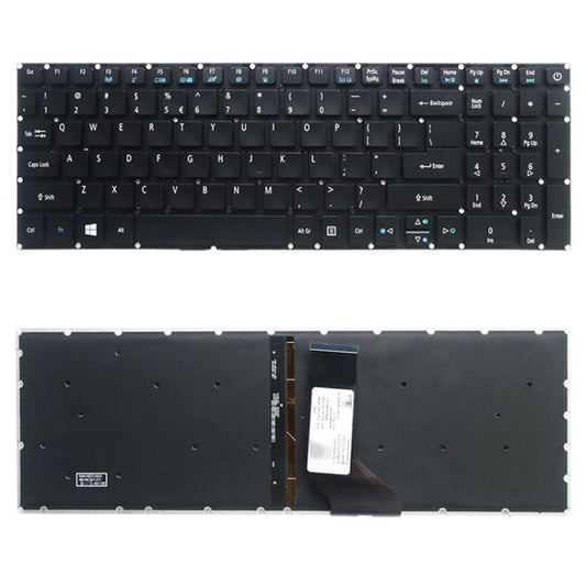 US Version Keyboard with Keyboard Backlight for Acer Aspire E5-532 E5-522 E5-573 E5-574 E5-722 E5-752 E5-772 E5-773 E5-575 V5-591G V3-574G F5-573G E15 E5-582P, For Acer Aspire E5-532(with Backlight)